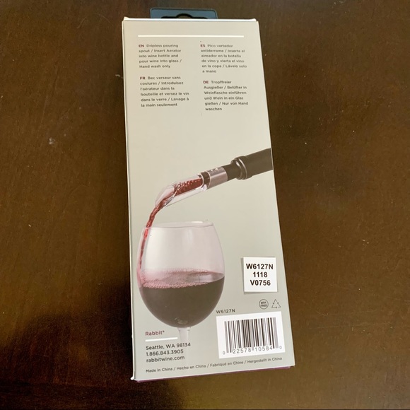 BNIB Rabbit Super Wine Aerator - Picture 2 of 4